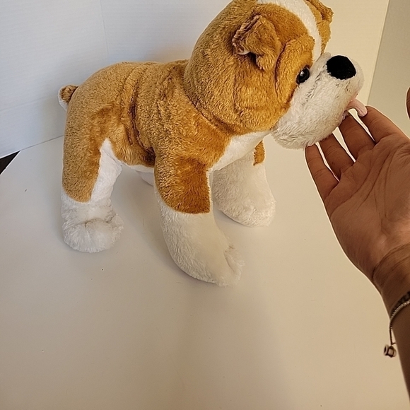 Build A Bear Brown & White BULLDOG Boxer 15" Soft Plush Puppy Dog-EUC! Retired - Picture 3 of 7